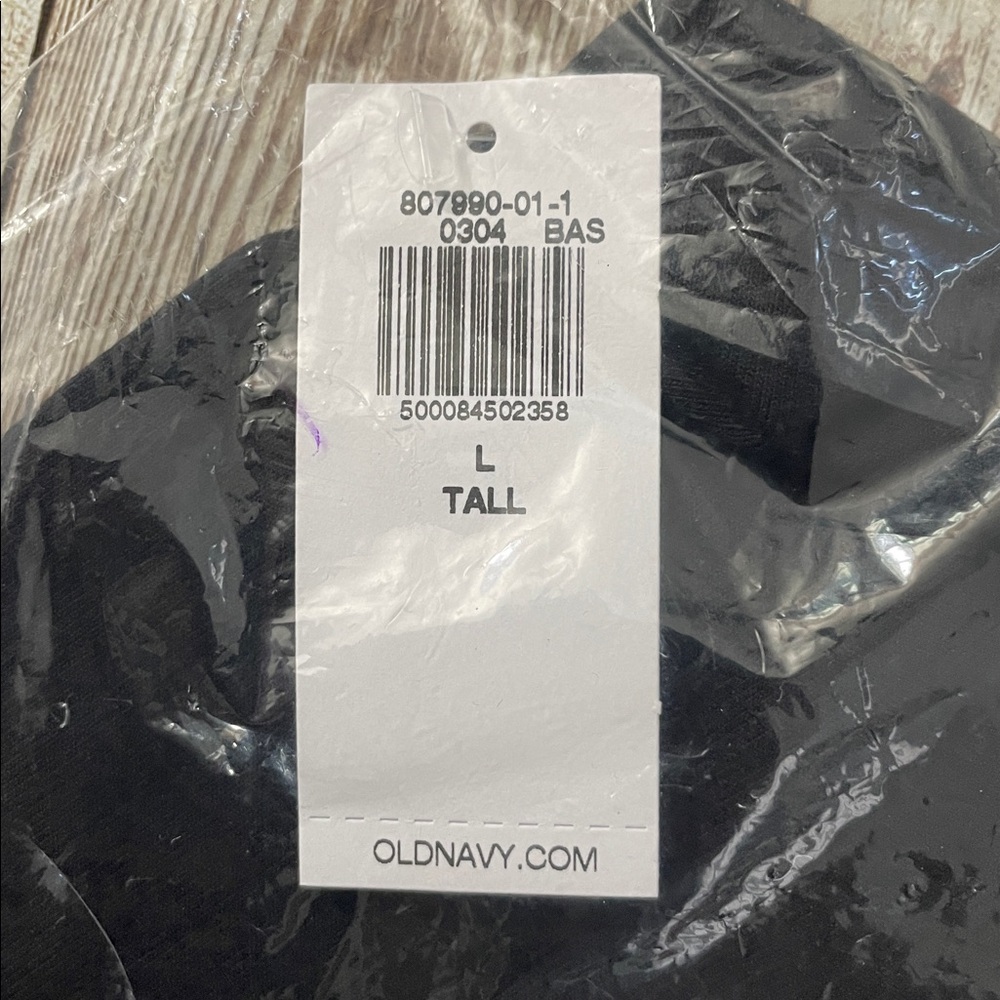 🆕 Old Navy Women’s Luxe Crew Neck Short Sleeve T-Shirt Black L 12-14 Tall Long - Picture 11 of 15